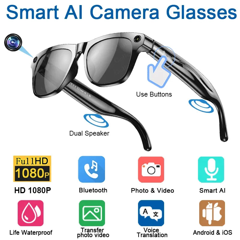 Smart AI Camera Glasses