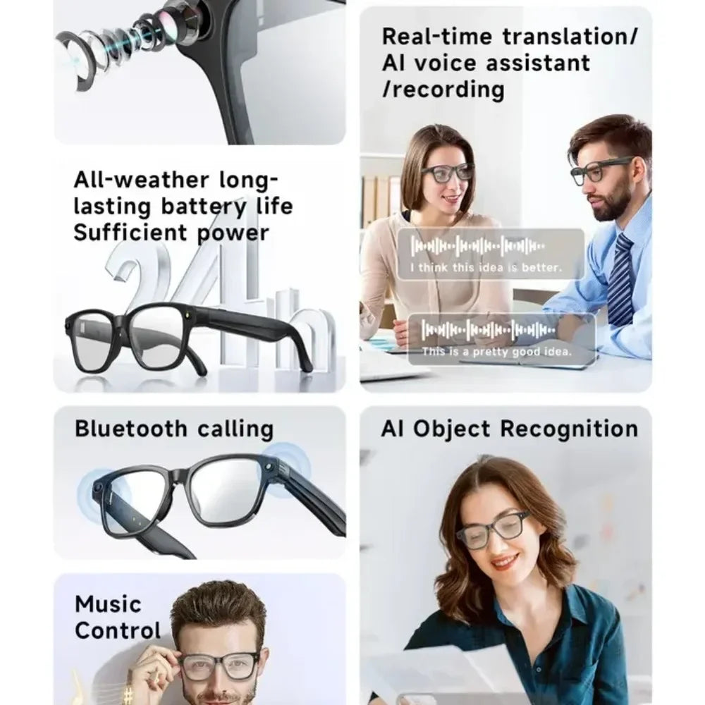Smart AI Camera Glasses